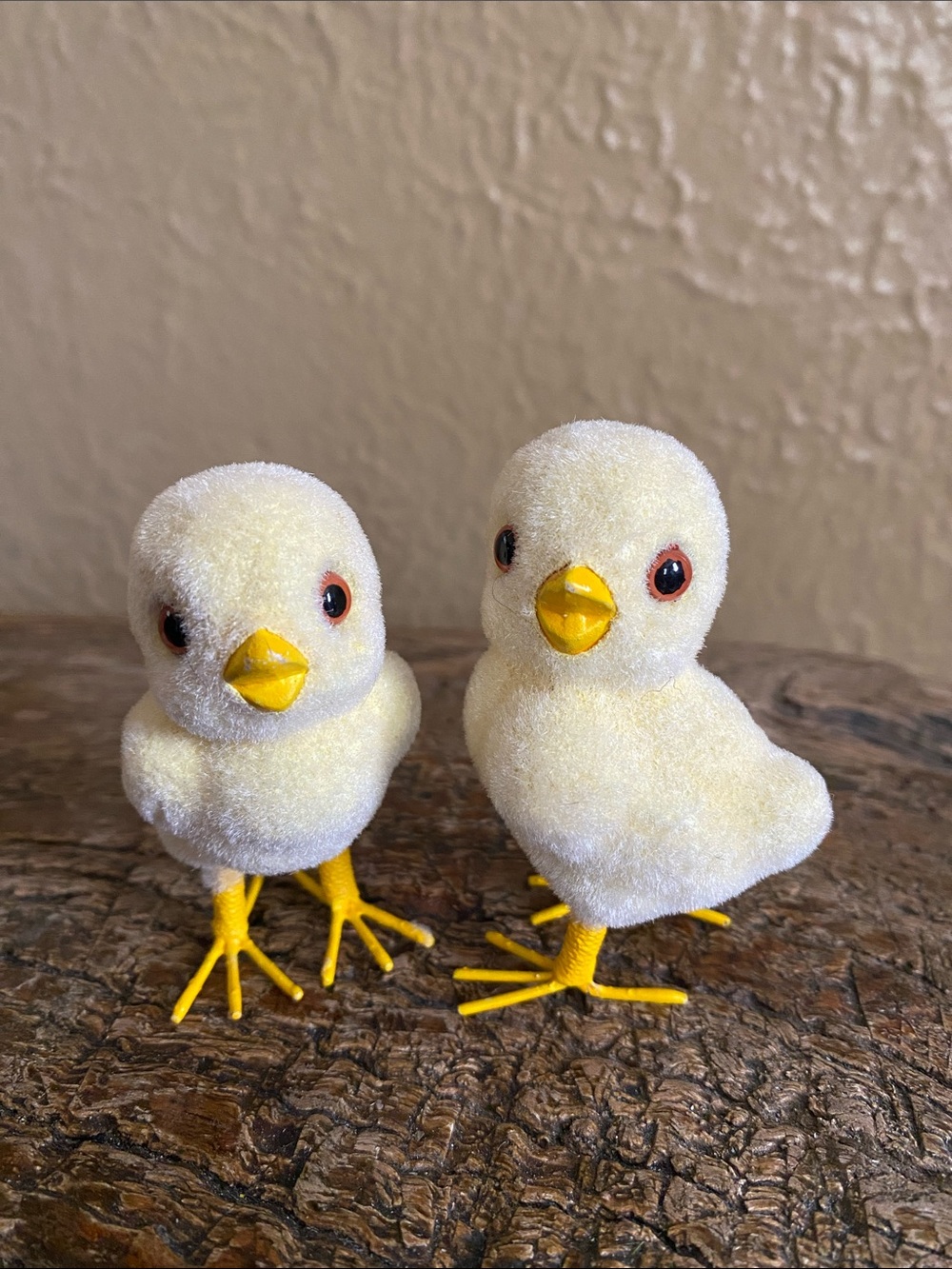 🐤Vintage🐤Josef Originals Soft Flocked Chick Figurines